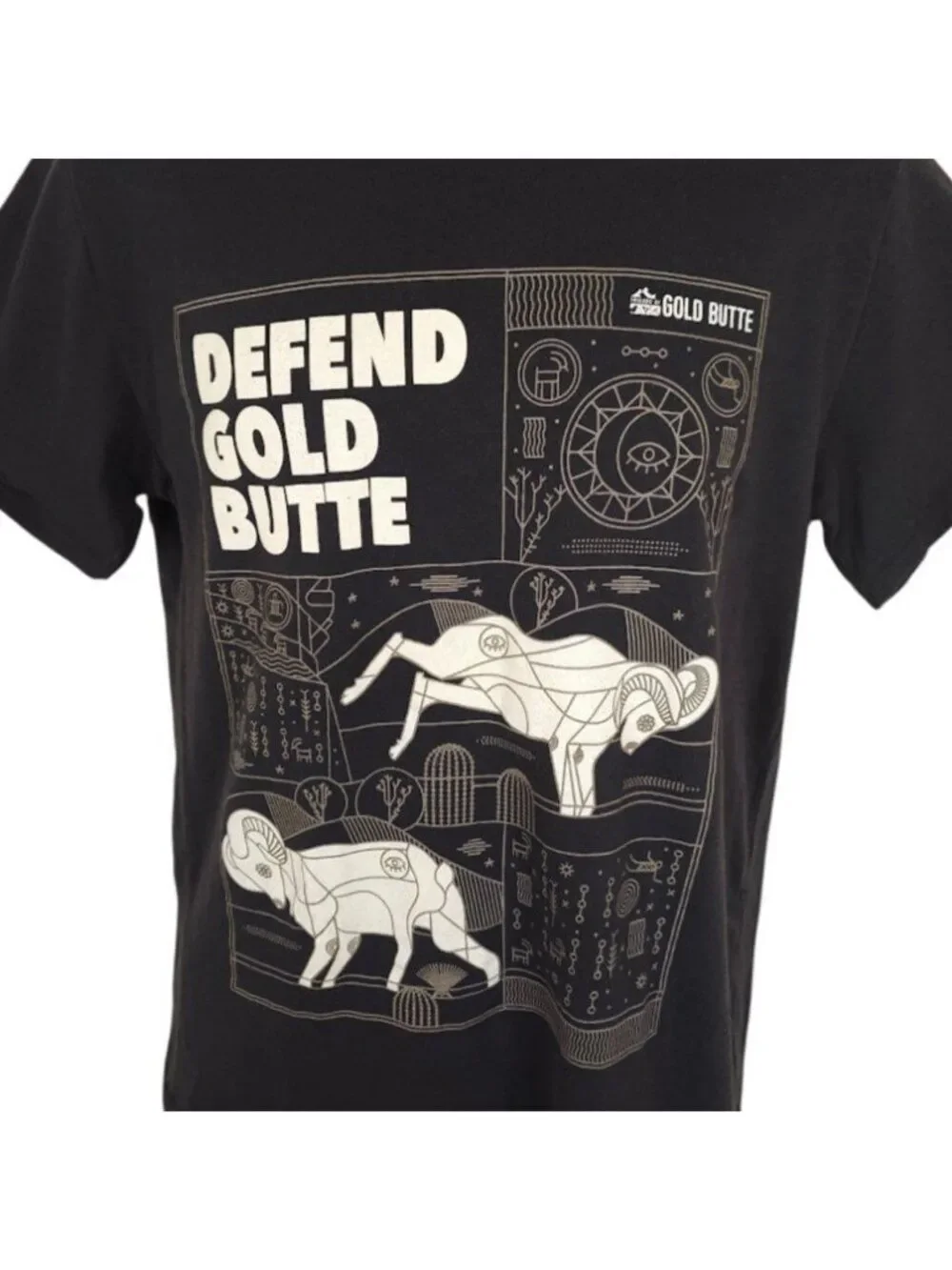 Gold Butte National Monument T Shirt Mens Size Medium Black Travel Destination